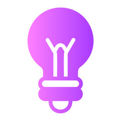 bulb gradient icon