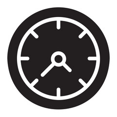 clock glyph icon