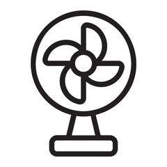 Obraz premium cooling fan line icon
