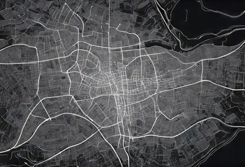 'roads white city Vector Medellin black map Colombia isolated background Background Pattern Vector Design Travel Banner Art City Illustration Road Concept White Poster Map Template Black Street'