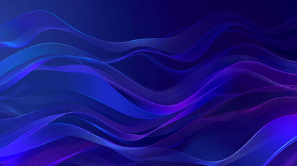 Premium Vector Electric Indigo Minimal Wave Background.