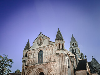 Traditional Cathedral building in Poitiers, France