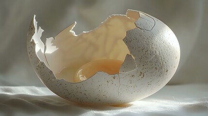 Broken Eggshell: Symbolism of Birth and New Life