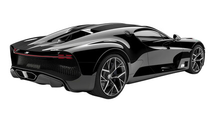 Fototapeta premium Isolated sports car, luxury design, high-speed, classic wheels, sleek, expensive, solo race, sporty elegance, automotive illustration