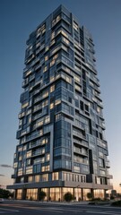 Obraz premium modern luxury tower architecture design