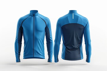 A 3D long sleeve jersey in royal blue stands prominently