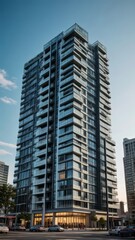Fototapeta premium modern luxury tower architecture design