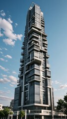 Fototapeta premium modern luxury tower architecture design