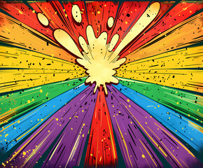 Pop art and graffiti style background