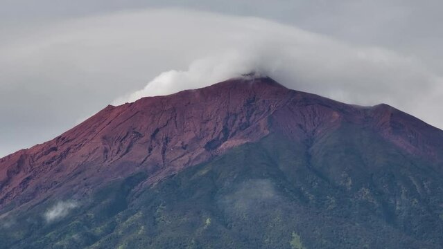 Mount Kerinci is the highest volcano in Indonesia. Sumatra.