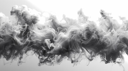 smoke on white background