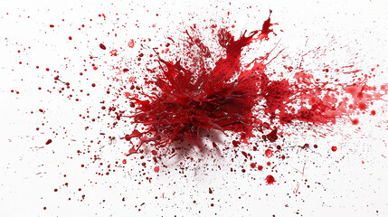 Realistic blood splatter isolated . Generate AI