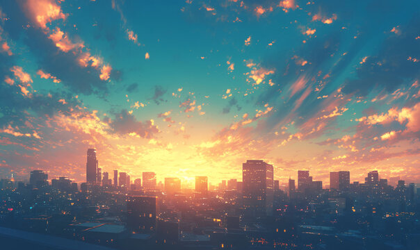 sunrise background-generative aI