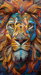 Lion_Portrait_In_African_tiles_in_the_style_of_hyperrealistic_style (22)