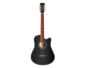 Vector Illustration of Acoustic Guitar