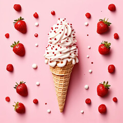 딸기 아이스크림