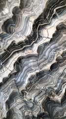 Silver Wave marble with silver-gray hues and flowing waves of veining