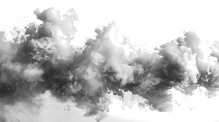 black and white smoke