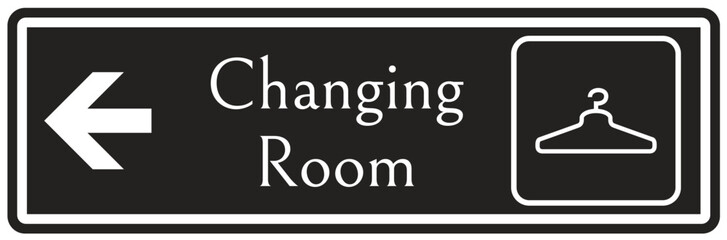 Obraz premium Changing room sign