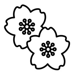Cherry blossom icon.