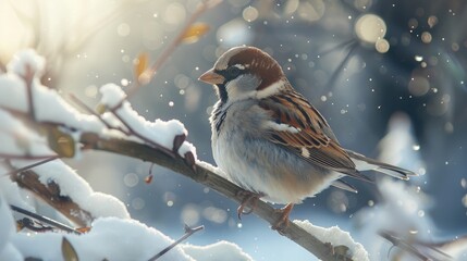 Different from the Common House Sparrow the Eurasian
