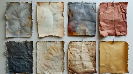 Wabi-Sabi Elegance: A Poetic Composition of Vintage Paper