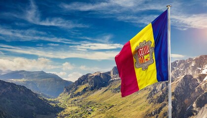 The Flag of Andorra.