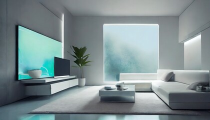 近未来のリビングルーム