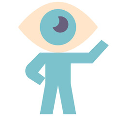 viewer flat style icon