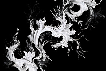 black and white abstract background Generatve Ai