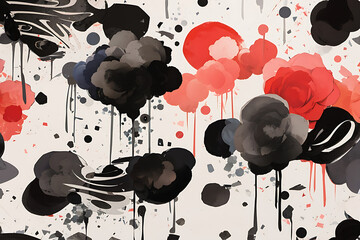 pattern with hearts Generatve Ai