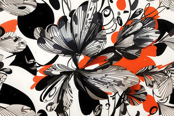 abstract floral background Generatve Ai