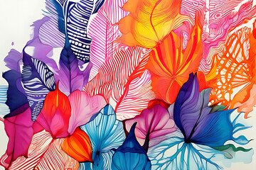 pattern with feathers Generatve Ai