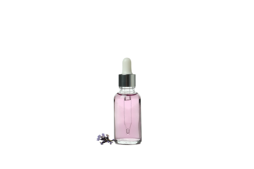 PNG, Lavender oil in a bottle, isolated on white background