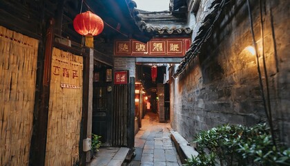 キョンシーが出てきそうな中国の裏路地