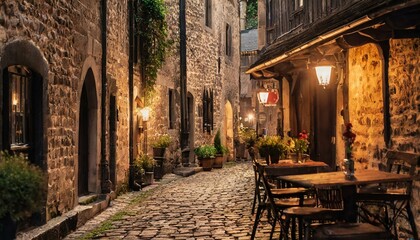 中世ヨーロッパの裏路地
