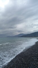 storm over the coastal mountains
