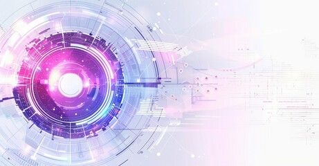 Obraz premium abstract colorful futuristic background. circles