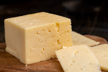 natural organic cheese products close-up