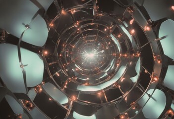 background view light ris steel angle abstract high Wide blue