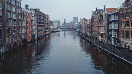 Amsterdam Canals Skyline