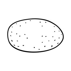 potato outline illustration