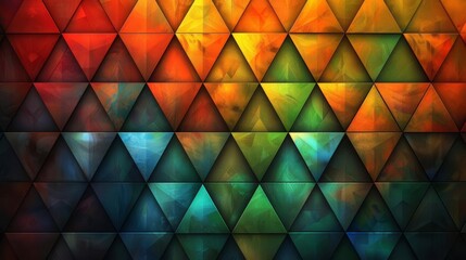 Create a seamless triangular stained glass pattern