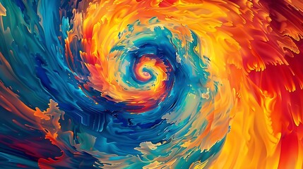 Oil paint abstract art is a mesmerizing fusion of colors, shapes, and emotions, showcasing...