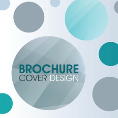 A Circular Design With And Grey Background, Brochure Cover Design, Abstract Background
