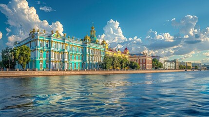 St. Petersburg Historical Skyline