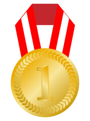 1位のゴールドメダル