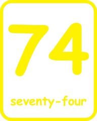 Flashcard for homeschool, Kindergarten and Pre-Flashcard Numbers for Kids. School Activity. Flash cards for practicing reading skills. Learning numbers for preschool.
