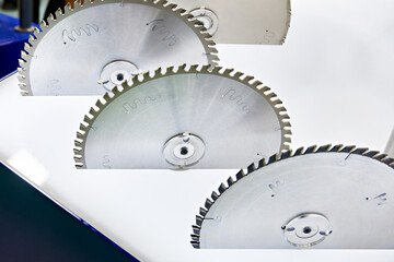 Circular saw machine blades for wood in store