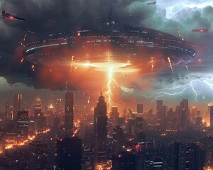 Alien invasion brings about a disaster with unforeseen phenomena
